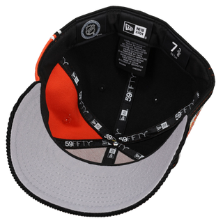 Anaheim Mighty Ducks 1993 Mighty Decade Black/Orange Corduroy Brim 59Fifty Fitted Hat