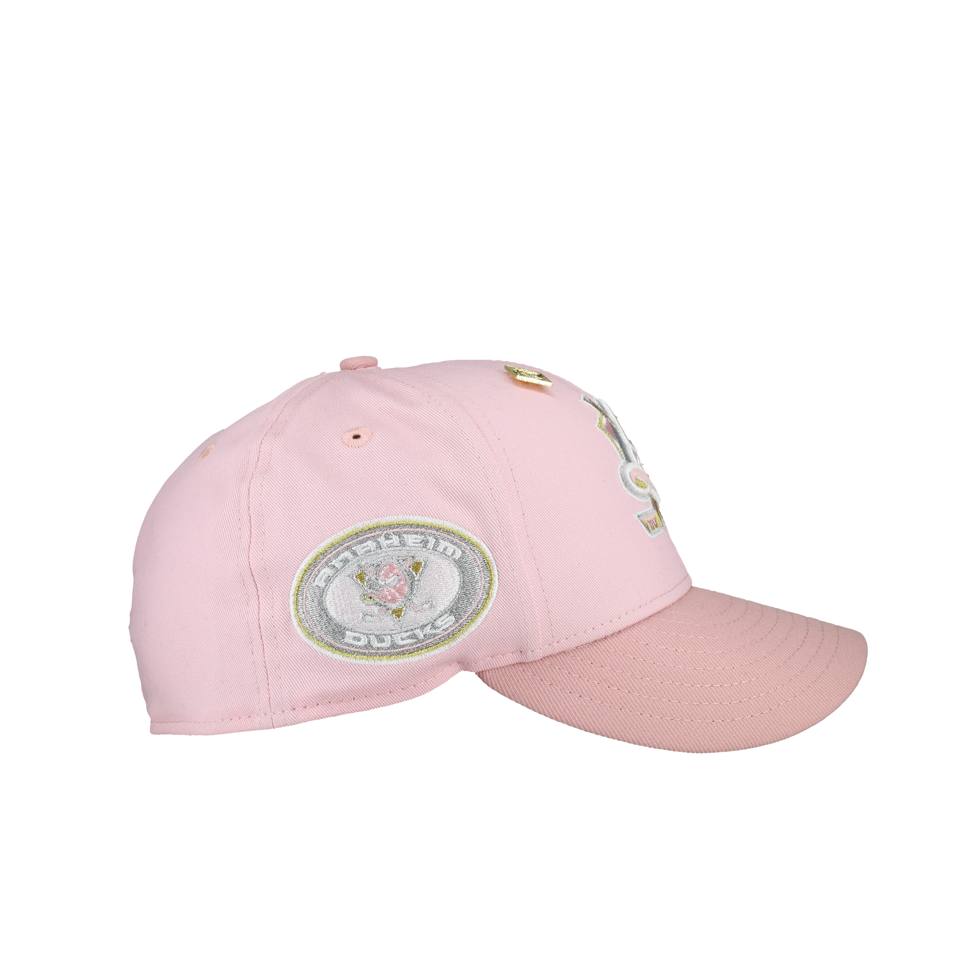 Anaheim Mighty Ducks Pink Silver Metallic 59Fifty Fitted Hat