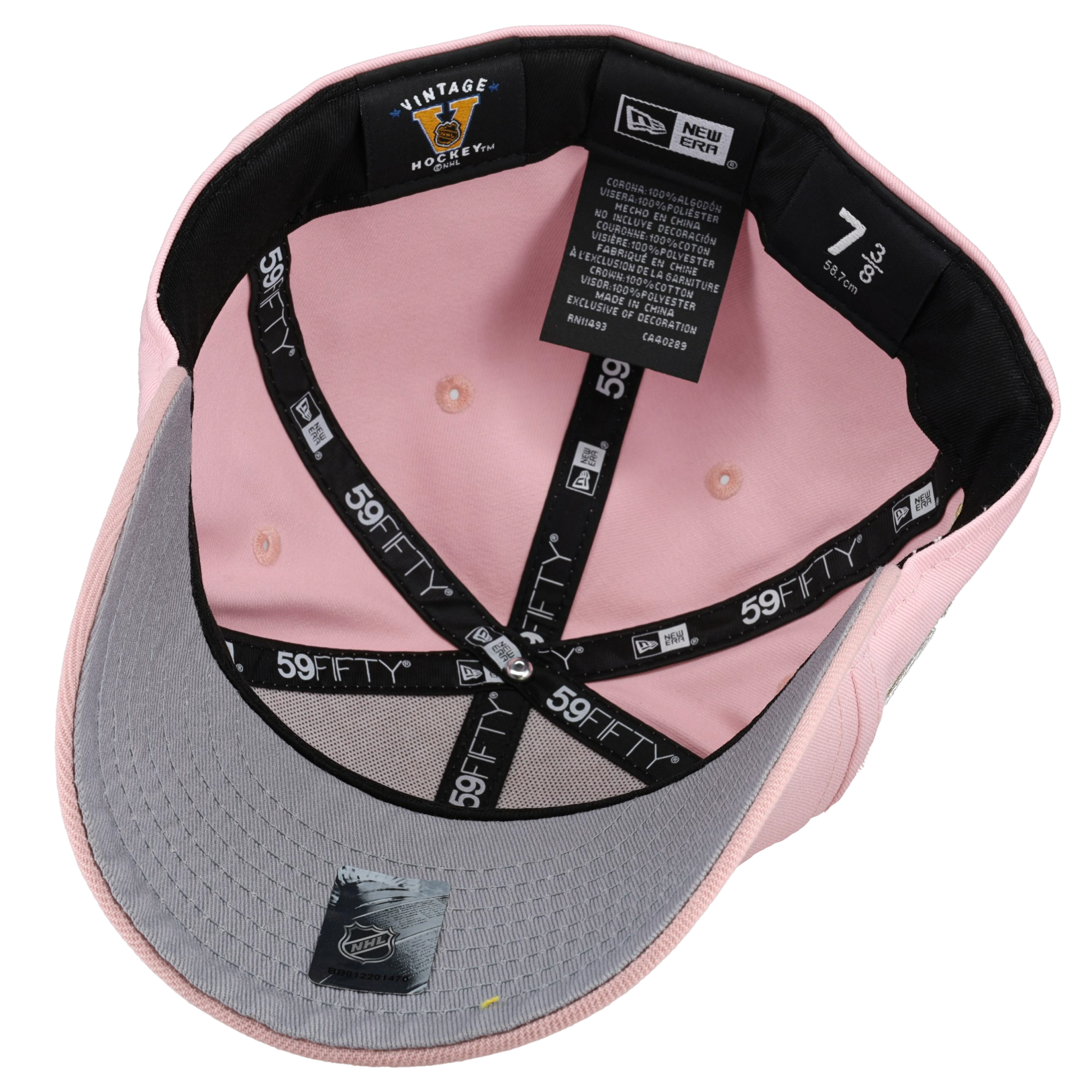 Anaheim Mighty Ducks Pink Silver Metallic 59Fifty Fitted Hat