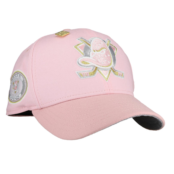 Anaheim Mighty Ducks Pink Silver Metallic 59Fifty Fitted Hat