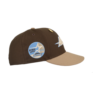 Houston Astros Script 35 Great Years Walnut/Khaki Fitted Hat