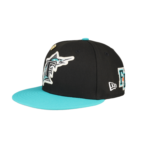 Florida Marlins Letterman Collection 59Fifty Fitted Hat
