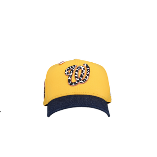 Washington Nationals 2008 Inaugural Season Yellow/Blue Denim Visor 59Fifty Fitted Hat