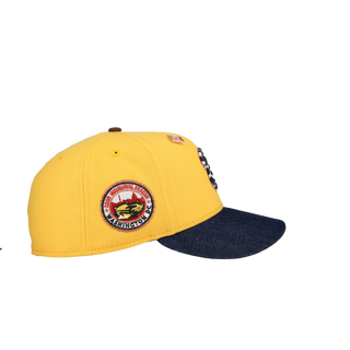 Washington Nationals 2008 Inaugural Season Yellow/Blue Denim Visor 59Fifty Fitted Hat