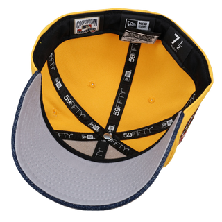 Washington Nationals 2008 Inaugural Season Yellow/Blue Denim Visor 59Fifty Fitted Hat