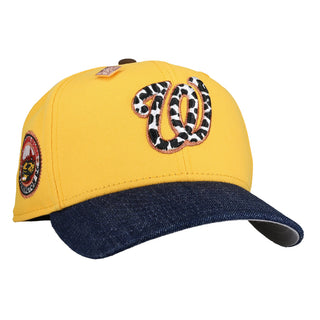 Washington Nationals 2008 Inaugural Season Yellow/Blue Denim Visor 59Fifty Fitted Hat
