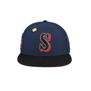 Seattle Mariners Midnight Crimson Collection 25th Season Fitted Hat