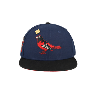 Baltimore Orioles Midnight Crimson Collection 50th Season Fitted Hat