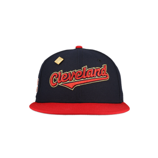 Cleveland Indians Navy 1995 Champions Patch 59Ffity Fitted Hat