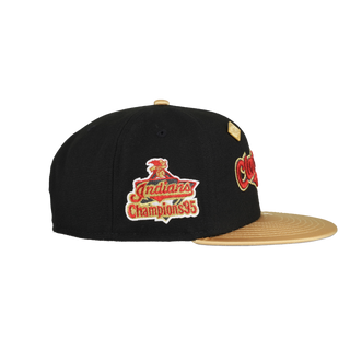 Cleveland Indians Black 1995 Champions Patch 59Ffity Fitted Hat