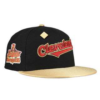 Cleveland Indians Black 1995 Champions Patch 59Ffity Fitted Hat
