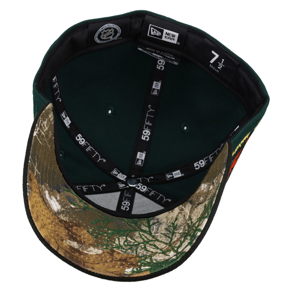 New Jersey Devils 10th Anniversary Green Script Metallic 59Fifty Fitted Hat