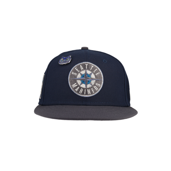 Seattle Mariners Night Owl Collection 40th Anniversary Patch 59Ffity Fitted Hat