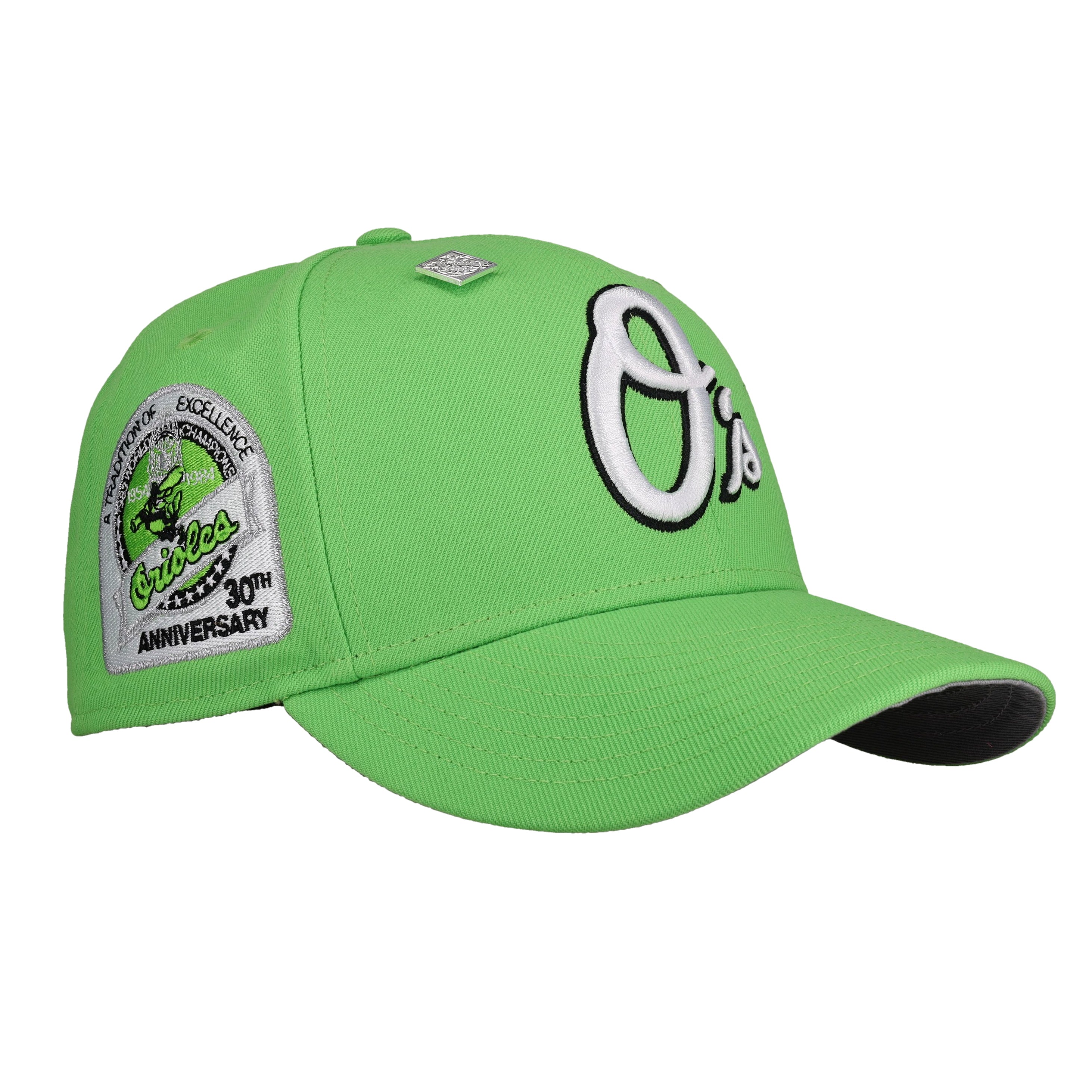 Baltimore Orioles 30th Anniversary Lime Green 59Fifty Fitted Hat