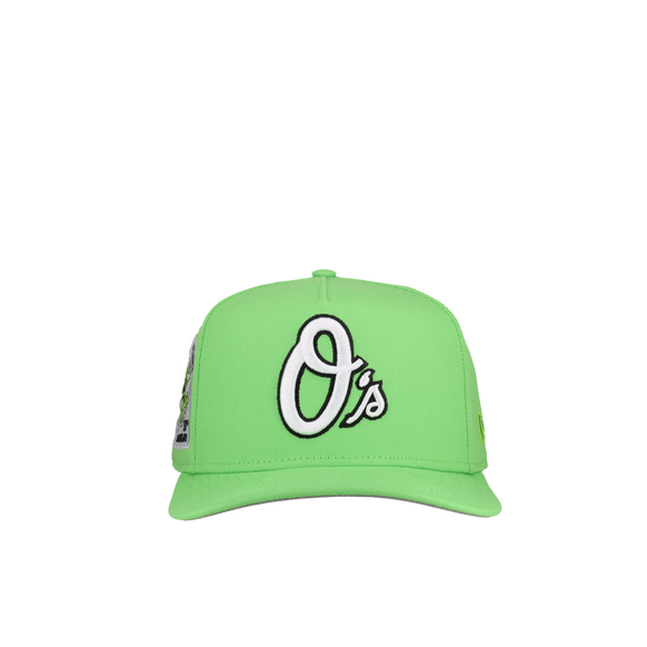 Baltimore Orioles 30th Anniversary Lime Green 9Fifty A Frame Snapback Hat