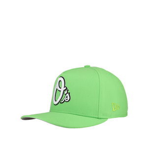 Baltimore Orioles 30th Anniversary Lime Green 9Fifty A Frame Snapback Hat