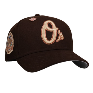 Baltimore Orioles 30th Anniversary Walnut Copper Metallic 59Fifty Fitted Hat