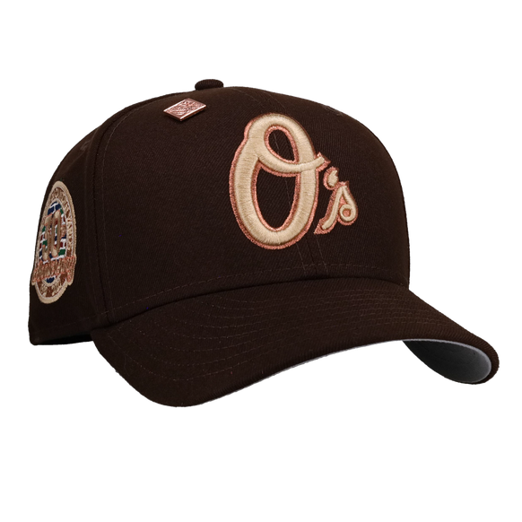 Baltimore Orioles 30th Anniversary Walnut Copper Metallic 59Fifty Fitted Hat