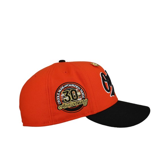 Baltimore Orioles 30th Anniversary Orange Script 59Fifty Fitted Hat