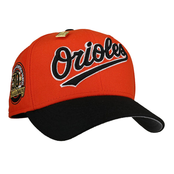 Baltimore Orioles 30th Anniversary Orange Script 59Fifty Fitted Hat
