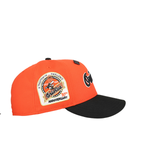 Baltimore Orioles 30th Anniversary Metallic Orange/Black 59Fifty Fitted Hat