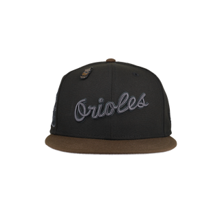 Baltimore Orioles Walnut Blackout Collection 30th Anniversary 59Fifty Fitted Hat