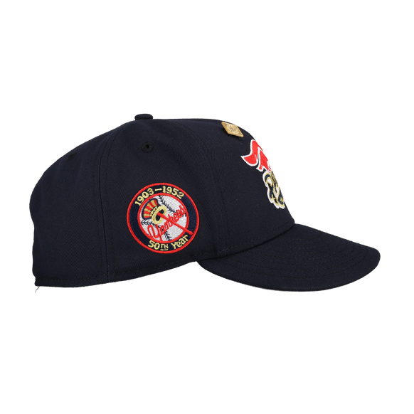 Somerset Patriots Navy 75th Year New Era 59Fifty Fitted Hat