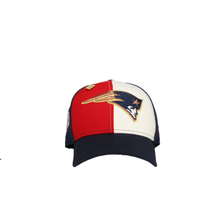 New England Patriots 250th Red/White/Blue Split Panel 59Fifty Fitted Hat