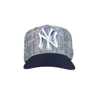 New York Yankees Distressed Denim 50th Season Patch 59Fifty Fitted Hat