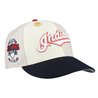 Cleveland Indians Chrome Stone Pinwheel Collection Inaugural Season Fitted Hat