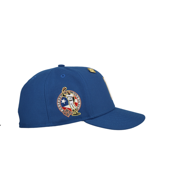 Pittsburgh Pirates Roberto Clemente Blue Gold Metallic 59Fifty Fitted Hat