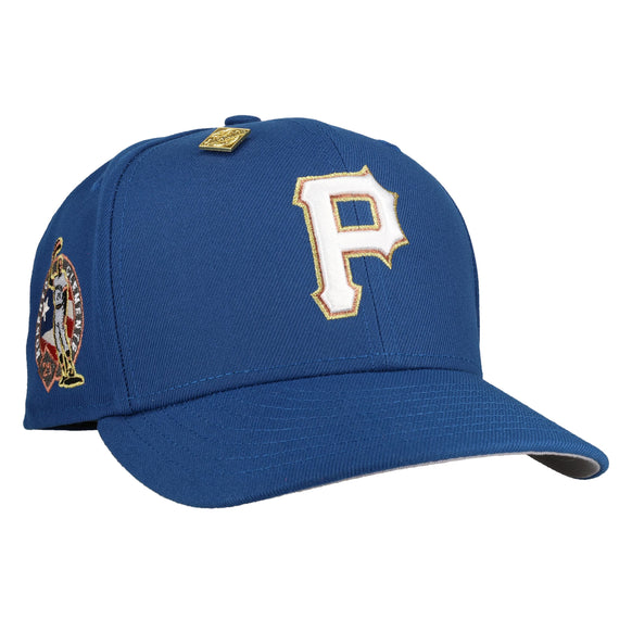 Pittsburgh Pirates Roberto Clemente Blue Gold Metallic 59Fifty Fitted Hat