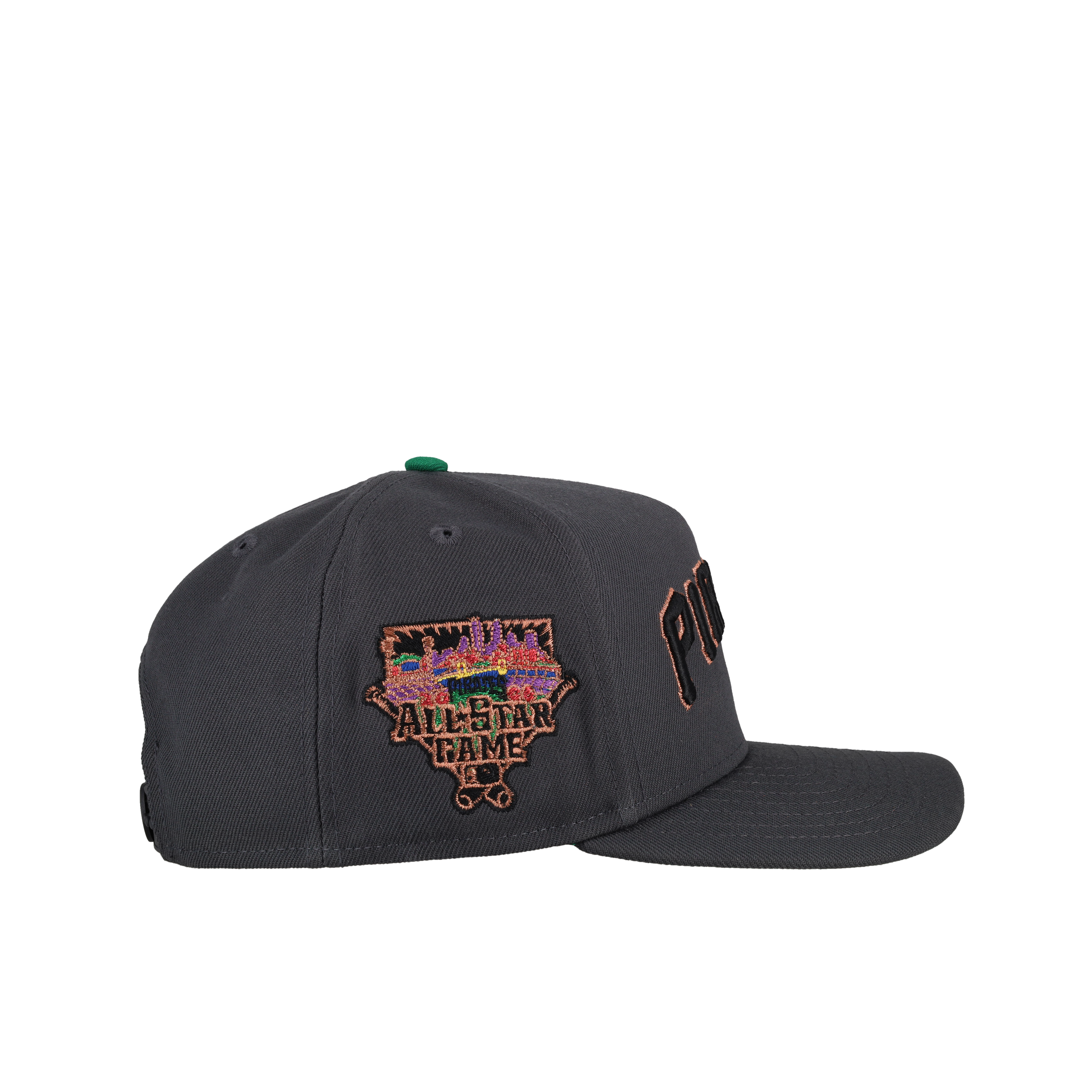 Pittsburgh Pirates All Star Game Graphite/Green 9Fifty A Frame Snapback Hat