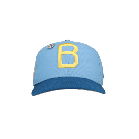 Brooklyn Dodgers Blue 100th Anniversary Patch 59Fifty Fitted Hat