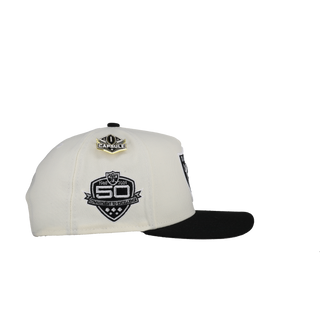 Las Vegas Raiders Chrome New Era 9Fifty A Frame Snapback Hat