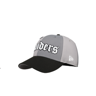 Las Vegas Raiders 3 Time Champions Grey Split Panel 59Fifty Fitted Hat