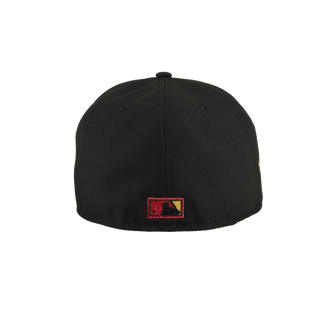 Texas Rangers Black Arlington Stadium Patch 59Fifty Fitted Hat