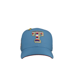 Texas Rangers 40th Anniversary Light Blue/Red 59Fifty Fitted Hat