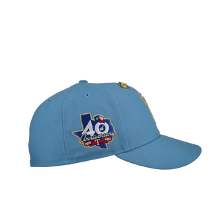 Texas Rangers 40th Anniversary Light Blue/Red 59Fifty Fitted Hat
