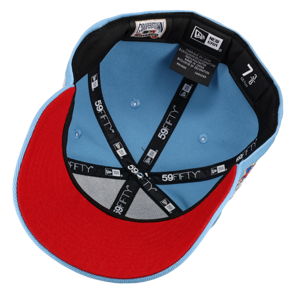 Texas Rangers 40th Anniversary Light Blue/Red 59Fifty Fitted Hat