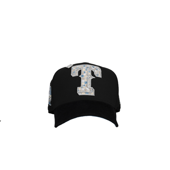 Texas Rangers 40th Anniversary Mosaic Metallic Icey 59Fifty Fitted Hat