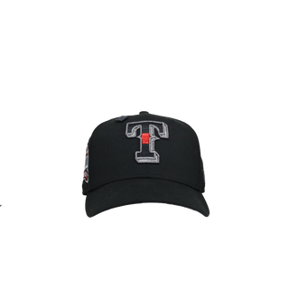 Texas Rangers Final Season Black Metallic 59Fifty Fitted Hat