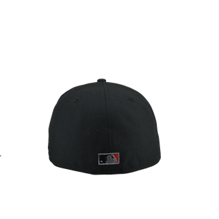 Texas Rangers Final Season Black Metallic 59Fifty Fitted Hat