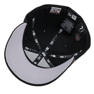 Texas Rangers Final Season Black Metallic 59Fifty Fitted Hat