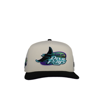 Tampa Bay Rays Off White/Black 1998 9Fifty A Frame Snapback Hat