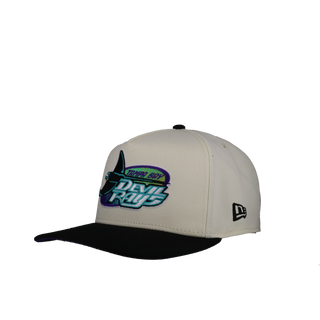 Tampa Bay Rays Off White/Black 1998 9Fifty A Frame Snapback Hat