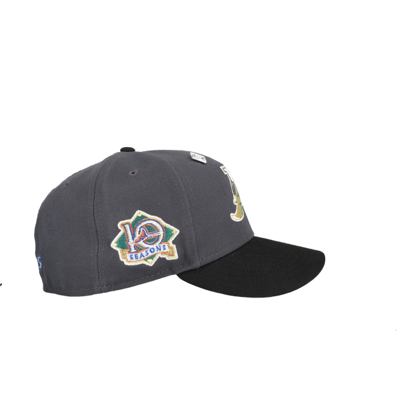 Tampa Bay Rays 10th Season Metallic Graphite 59Fifty Fitted Hat