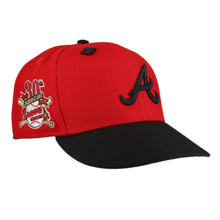 Atlanta Braves Red 30th Season Patch 59Fifty Fitted Hat