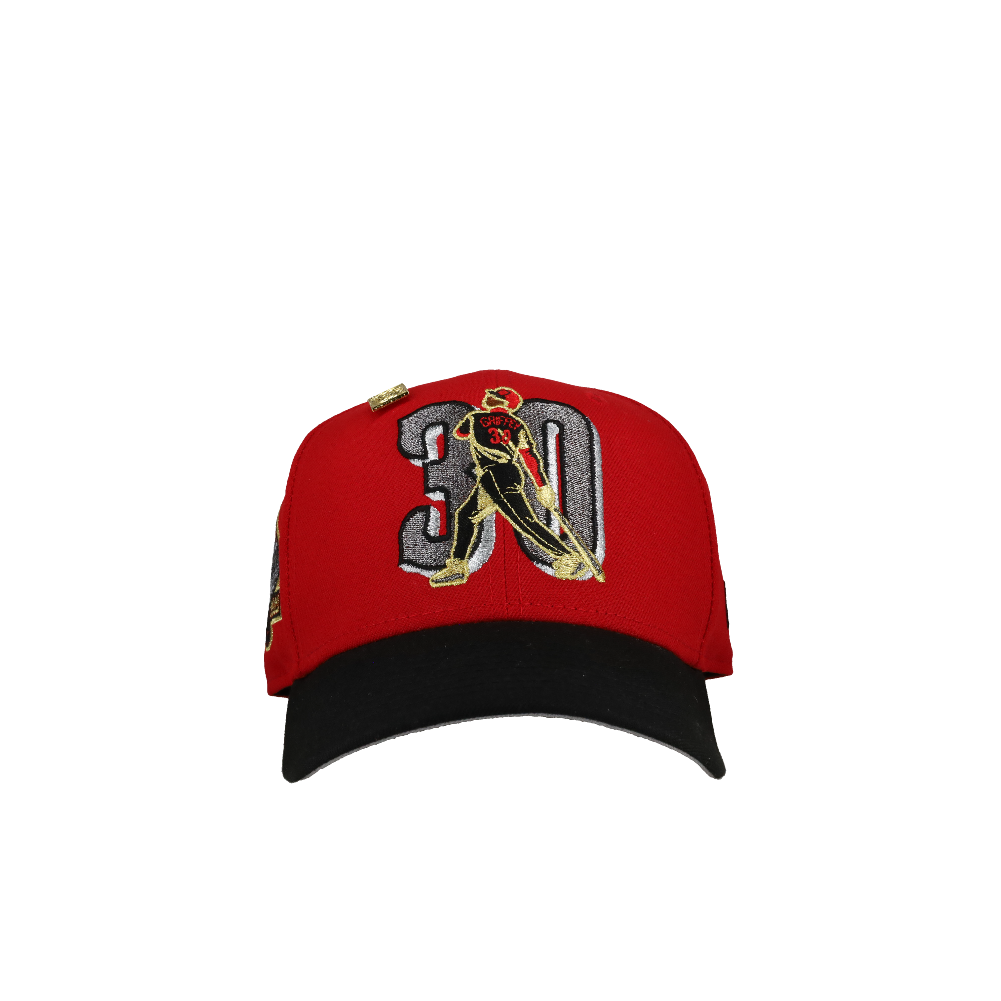 Cincinnati Reds Ken Griffey 30 Red/Black 59Fifty Fitted Hat