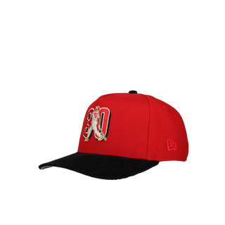 Cincinnati Reds Ken Griffey 30 Red/Black Corduroy 9Fifty A Frame Snapback Hat